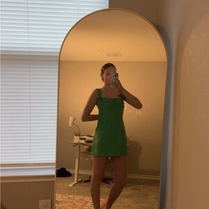 Beginning Boutique Vibrant Green Mini Dress